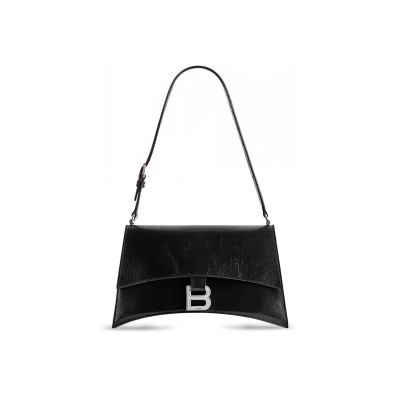 BALENCIAGA WOMEN'S CRUSH BAG IN SMALL BLACK 7657342AAR21000 (24.8*14.9*8.8cm)
